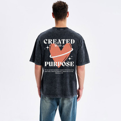 Created Christian Washed T-Shirt