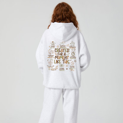 Created For A Moment Like This Christian Premium Fleece Hoodie Set