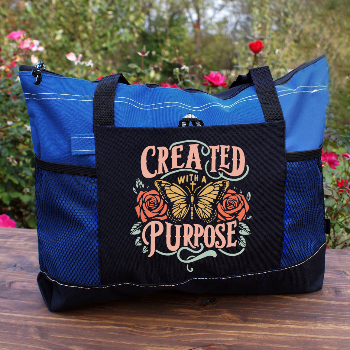 Created Purpose Christian Tote Bag
