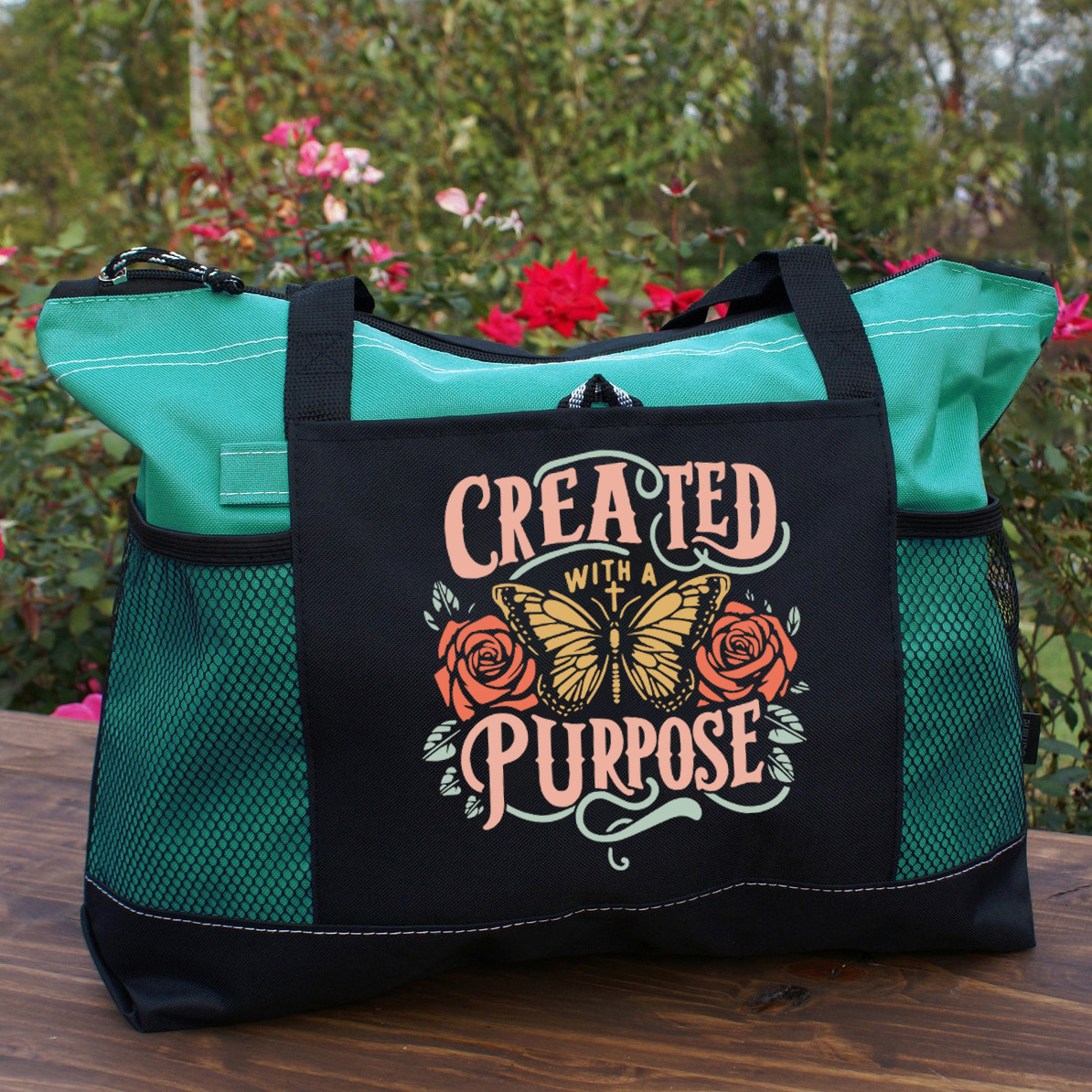 Created Purpose Christian Tote Bag