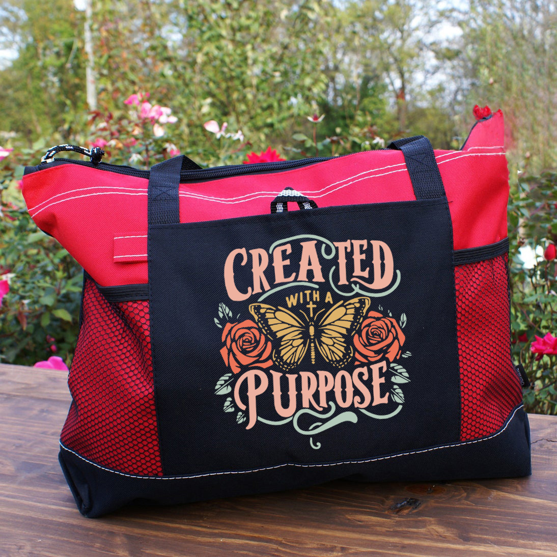 Created Purpose Christian Tote Bag