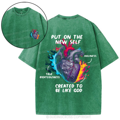 Created To Be Like God Christian Washed T-Shirt