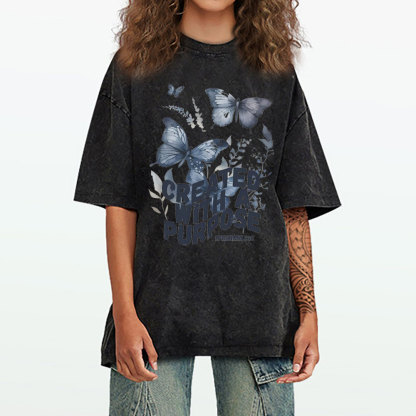 Created With A Purpose Christian Washed T-Shirt
