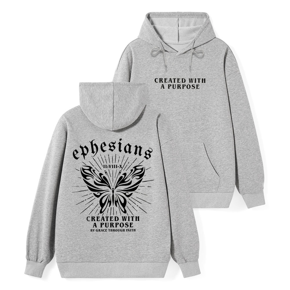 Created With A Purpose Classic Christian Hoodie