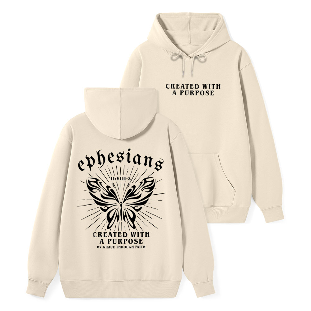 Created With A Purpose Classic Christian Hoodie