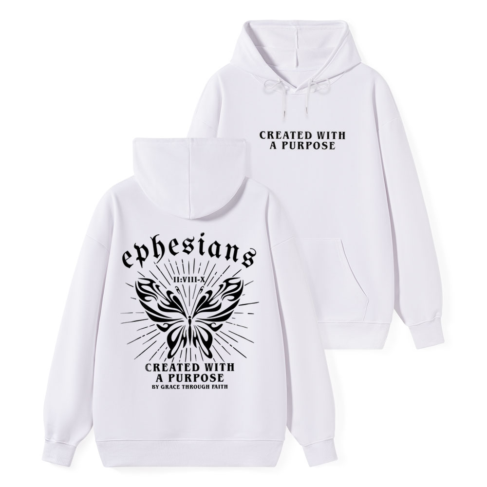Created With A Purpose Classic Christian Hoodie