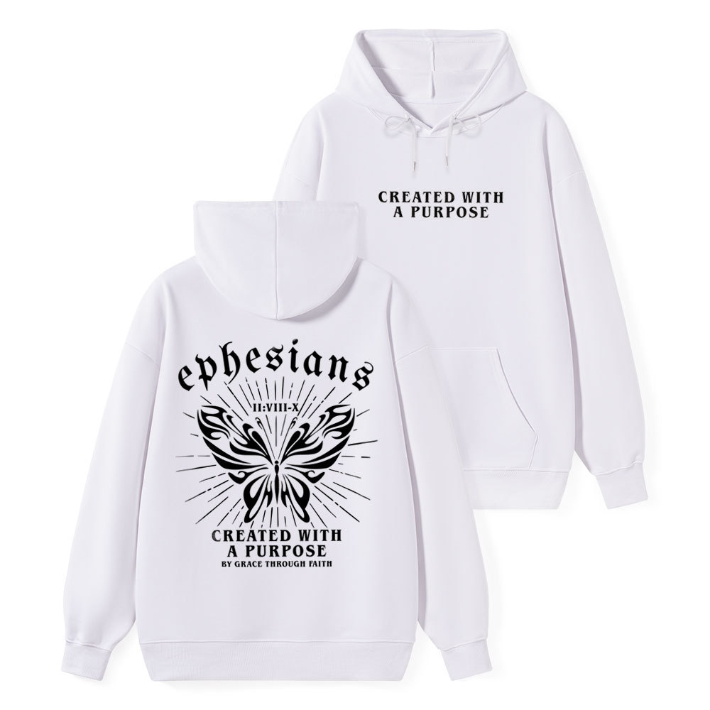 Created With A Purpose Classic Christian Hoodie