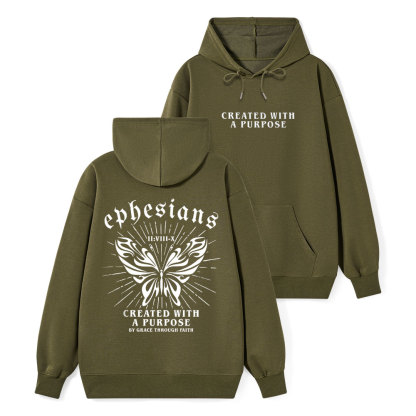 Created With A Purpose Classic Christian Hoodie