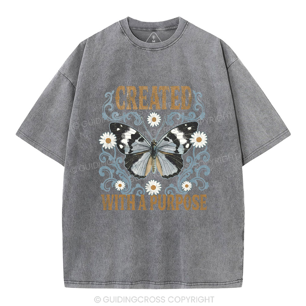 Created With a Purpose Retro T Shirt