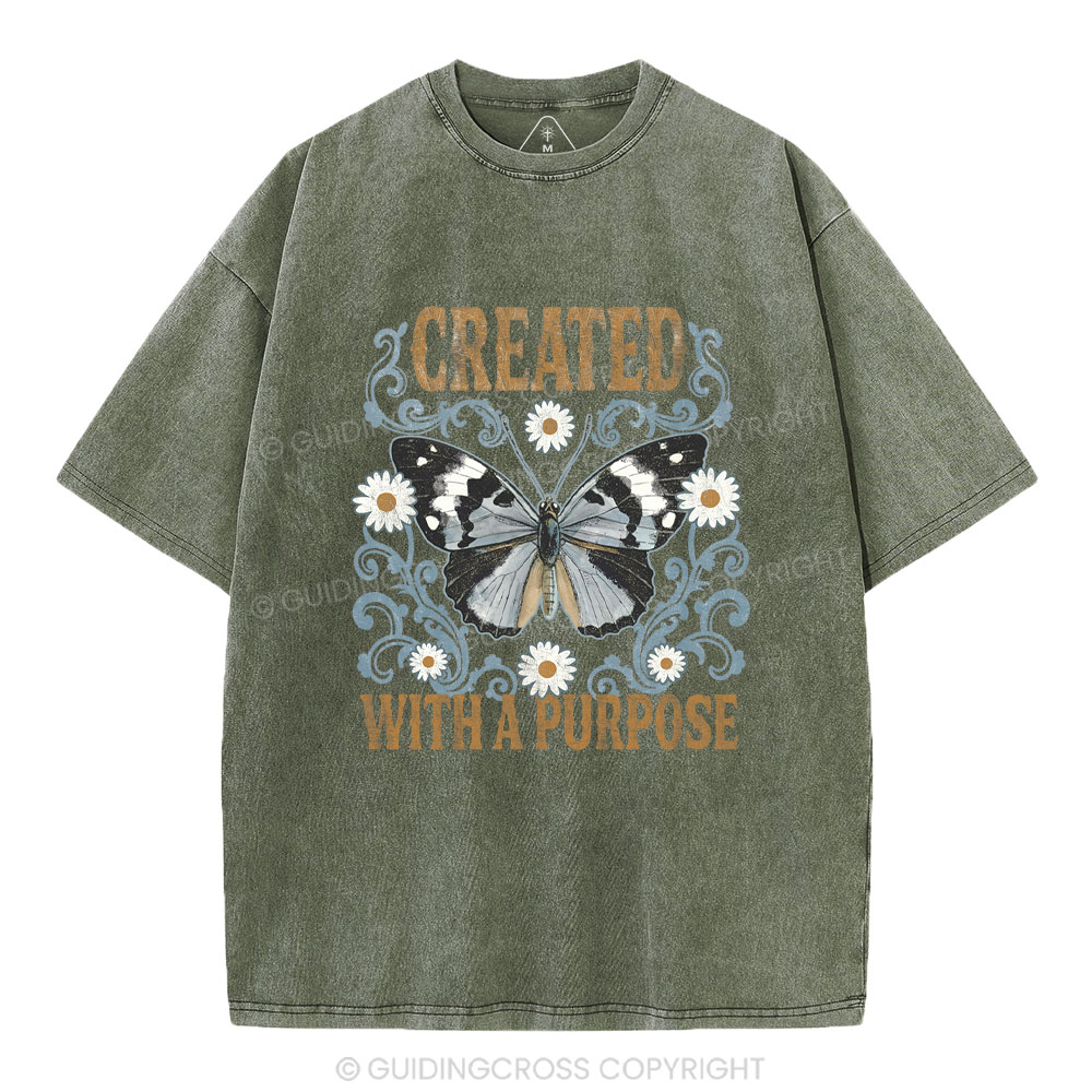 Created With a Purpose Retro T Shirt Created With a Purpose Retro T Shirt
