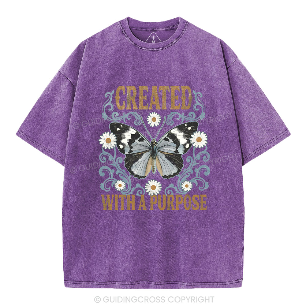 Created With a Purpose Retro T Shirt Created With a Purpose Retro T Shirt