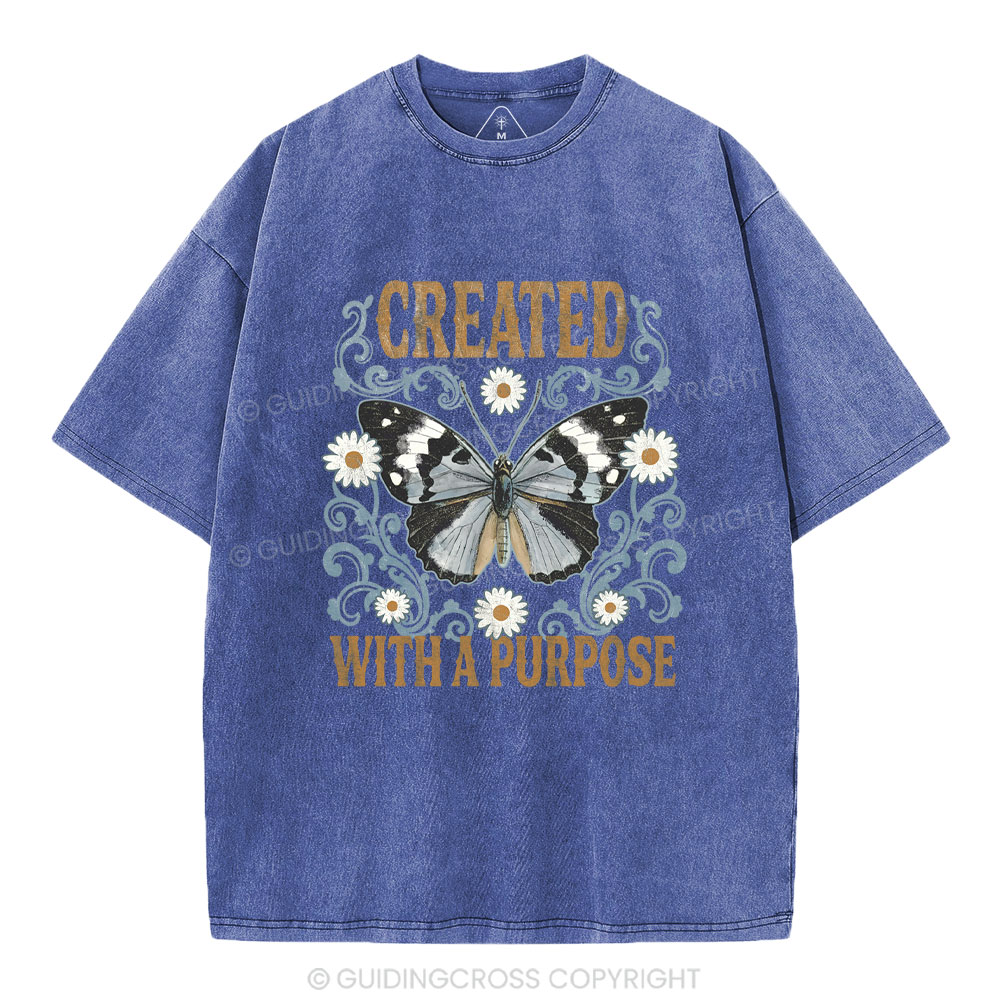 Created With a Purpose Retro T Shirt Created With a Purpose Retro T Shirt