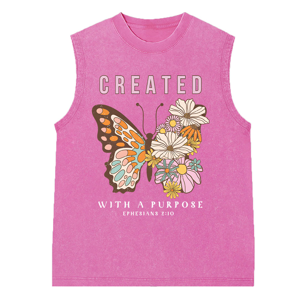My Grace Is Sufficient For You Christian Washed Sleeveless Tee Sale-GuidingCross