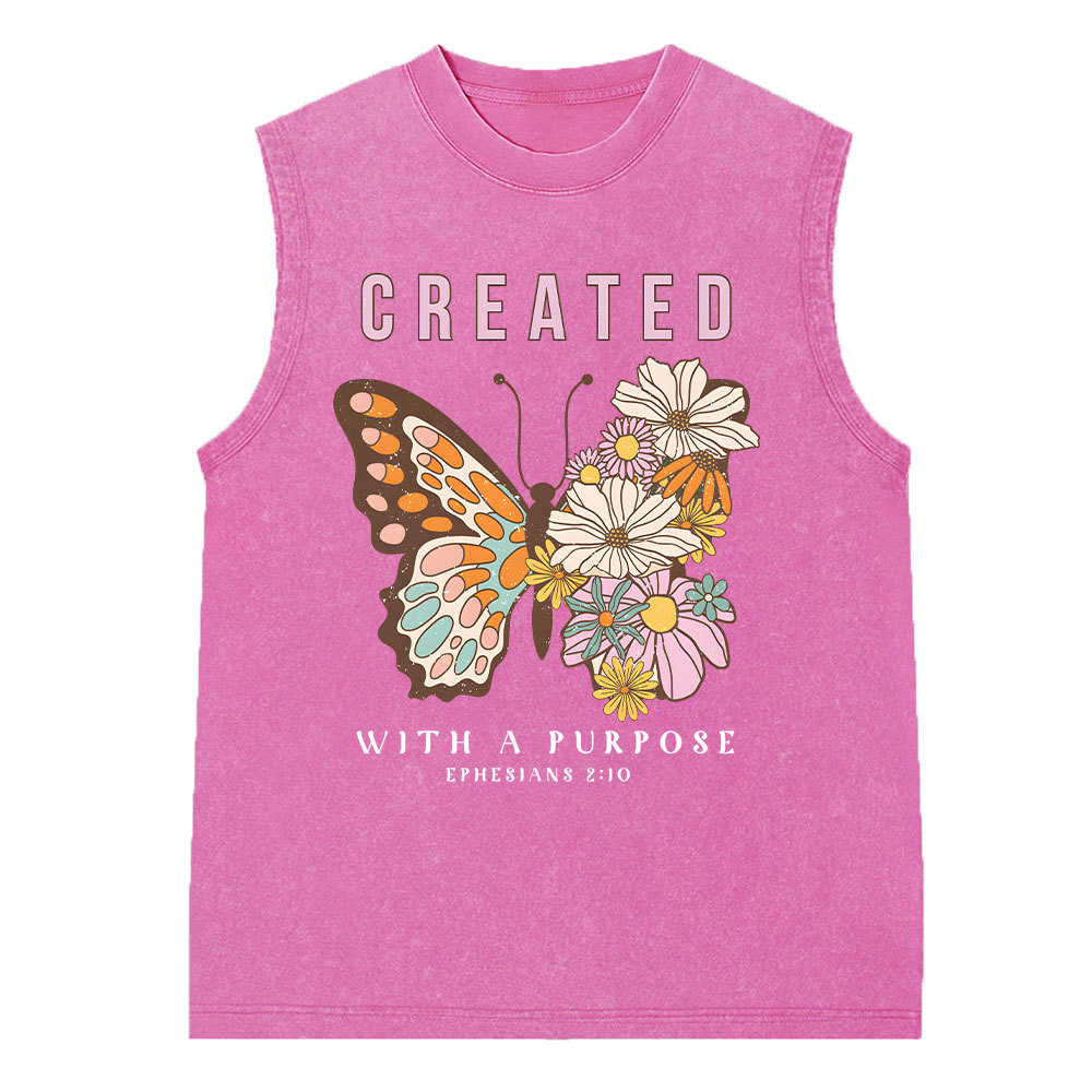 My Grace Is Sufficient For You Christian Washed Sleeveless Tee Sale-GuidingCross