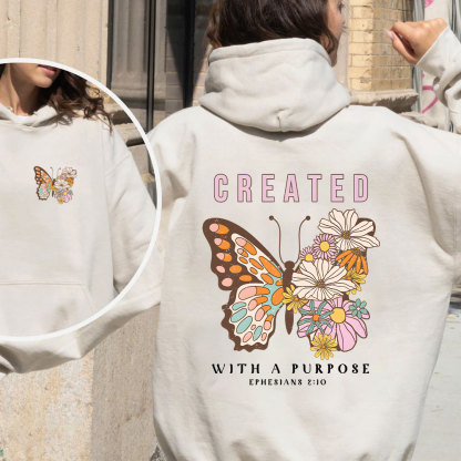 Created With Purpose Christian Fleece Hoodie Set