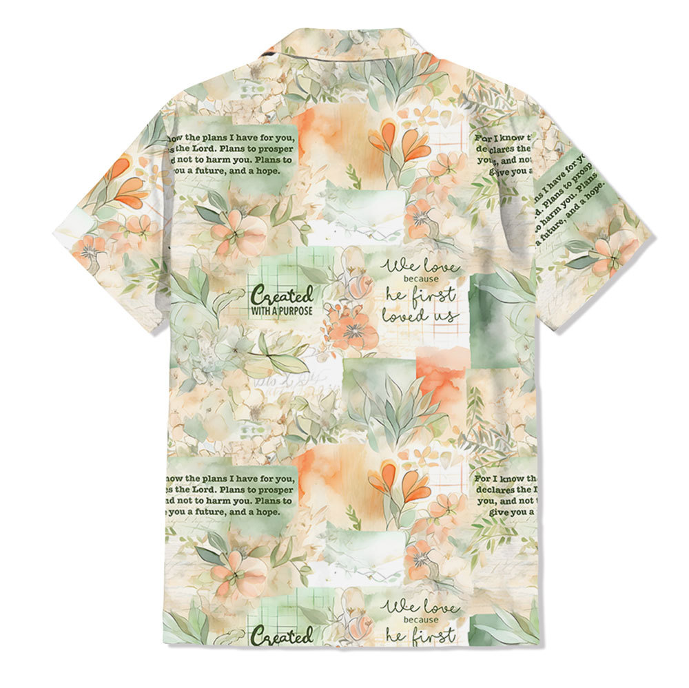 Created With Purpose Christian Hawaiian Shirt