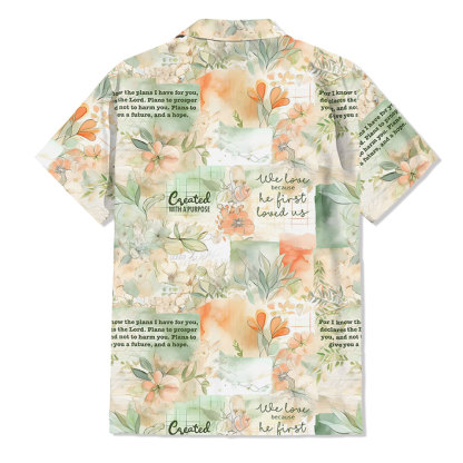 Created With Purpose Christian Hawaiian Shirt