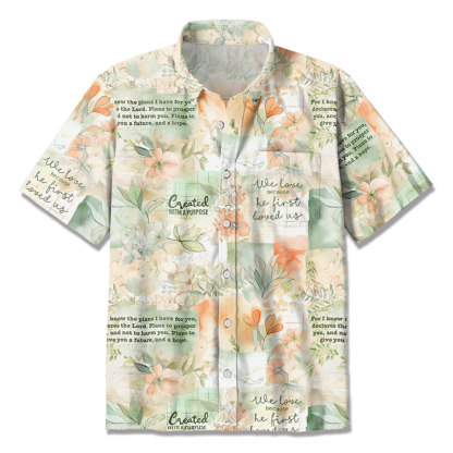 Created With Purpose Christian Hawaiian Shirt
