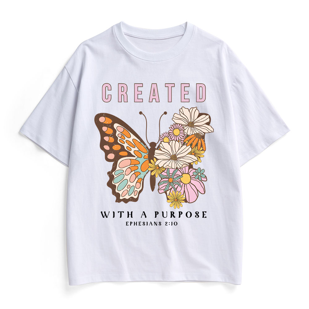 Created With Purpose Christian Heavy Cotton T-Shirt