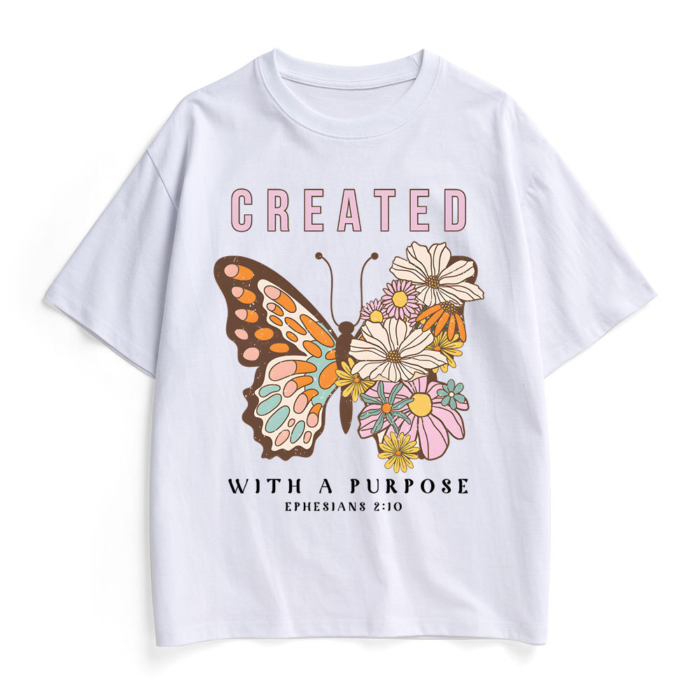 Created With Purpose Christian Heavy Cotton T-Shirt
