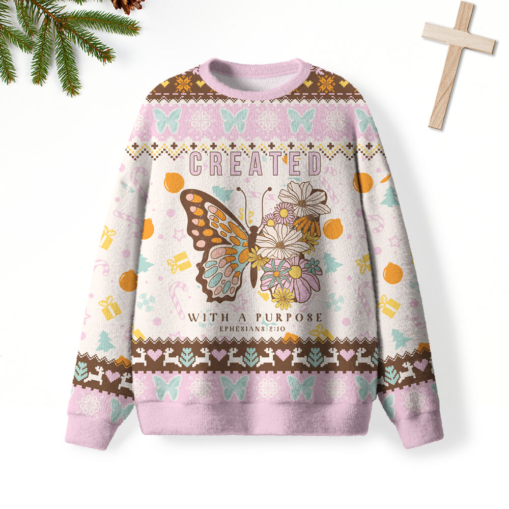 Created With Purpose Christian Lightweight Sweater