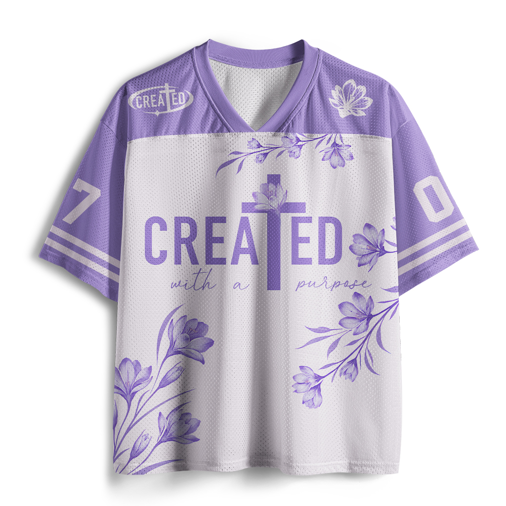 Created With Purpose Christian Mesh Jersey
