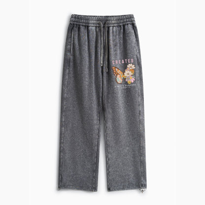 Created With Purpose Christian Washed Sweatpants