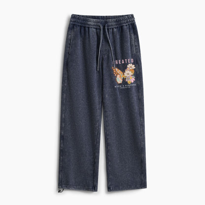Created With Purpose Christian Washed Sweatpants