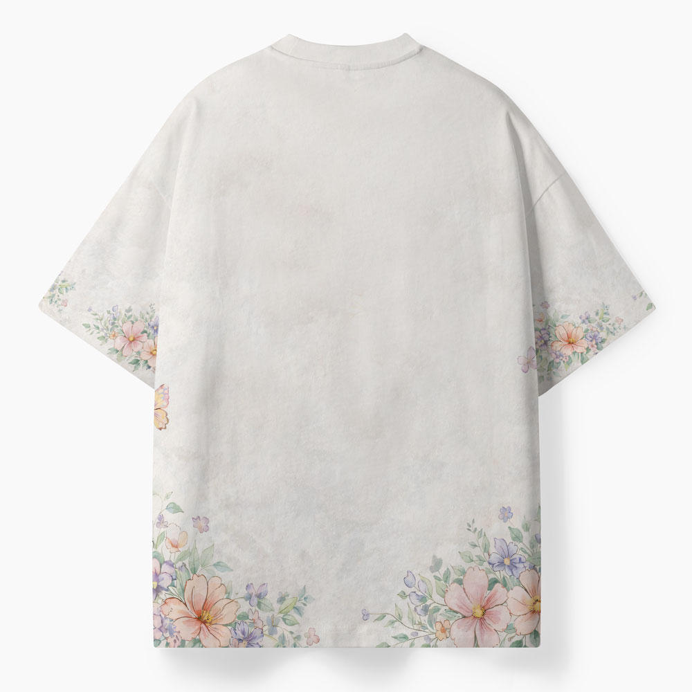 Created With Purpose Oversized All-Over Print Christian T-Shirt