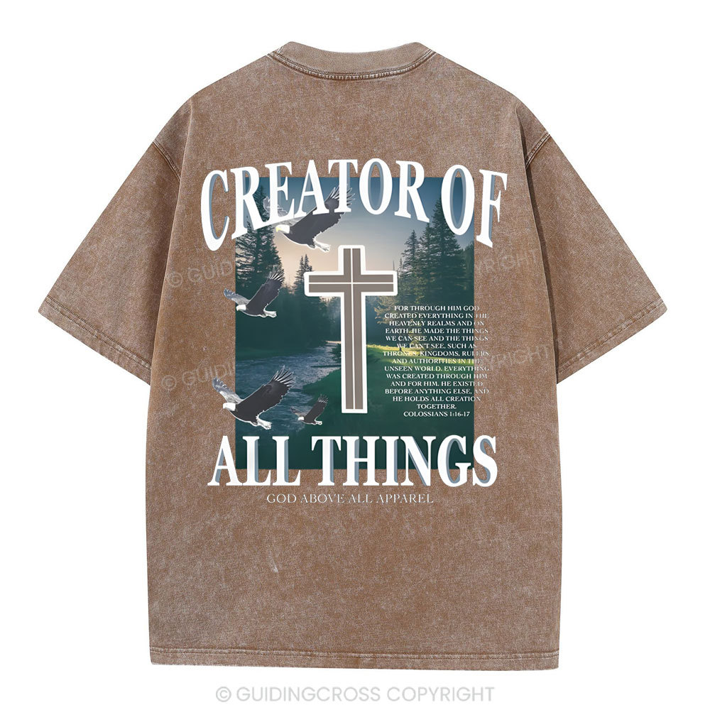 Creator Of All Christian Washed T-Shirt