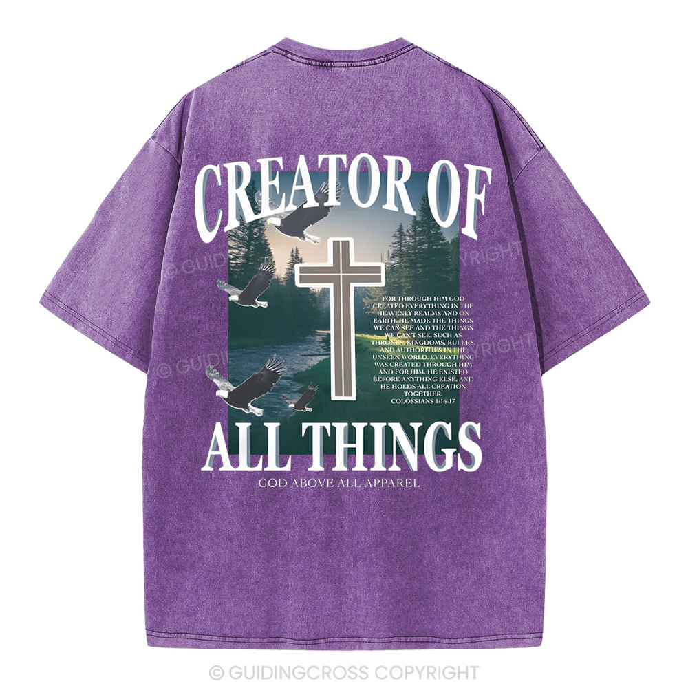 Creator Of All Christian Washed T-Shirt