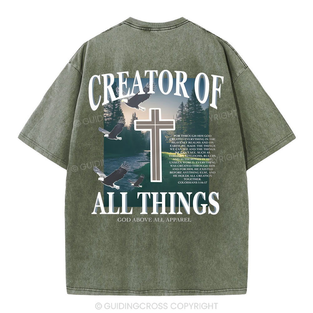 Creator Of All Christian Washed T-Shirt