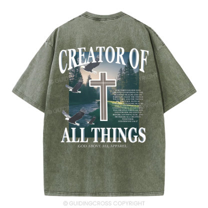 Creator Of All Christian Washed T-Shirt