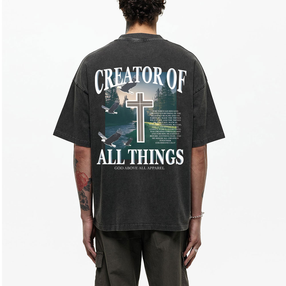 Creator Of All Christian Washed T-Shirt