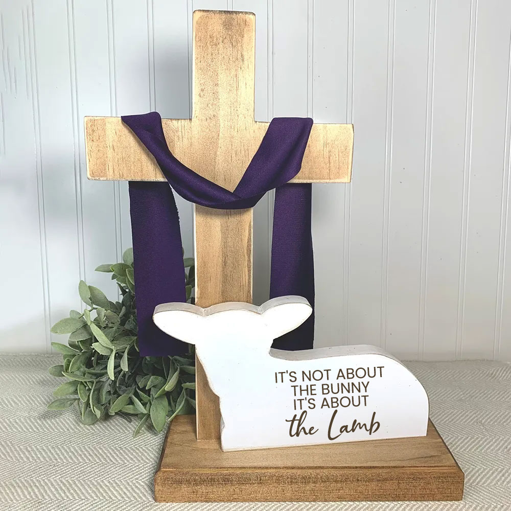 It's About The Lamb Wooden Decoration