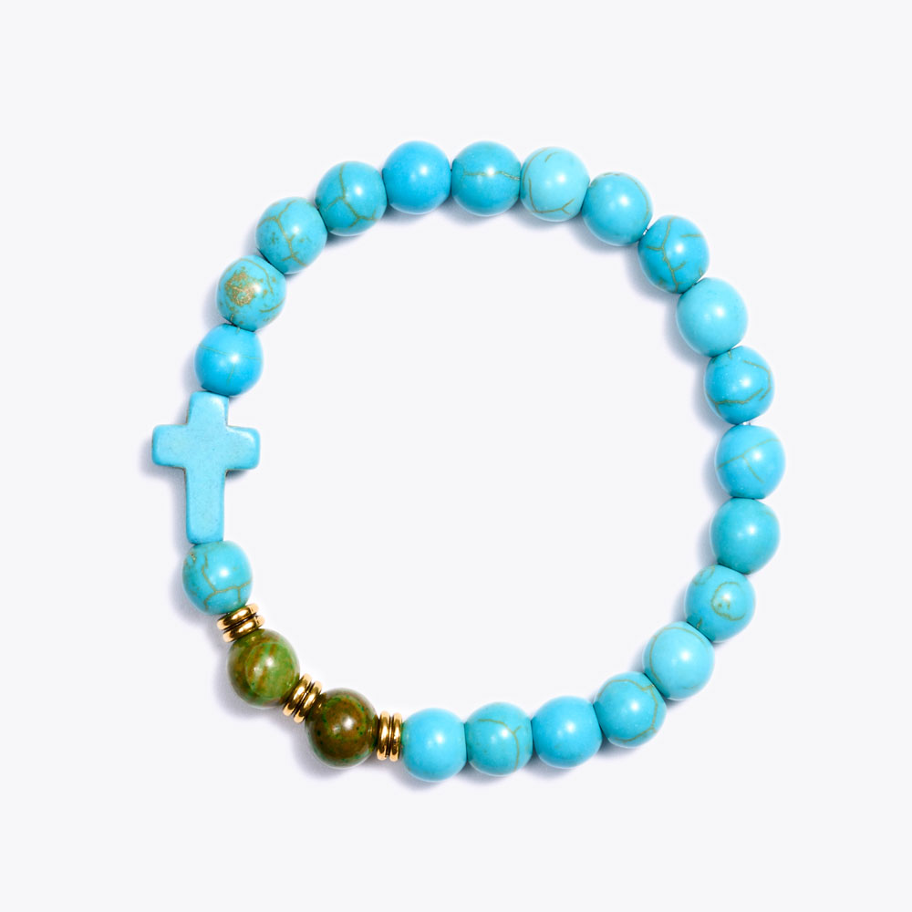 Cross Charm Beaded Bracelets – Faith Meets Style