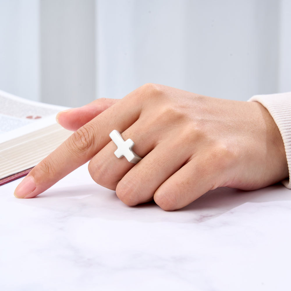 Cross Christian 925 Sterling Silver Ring