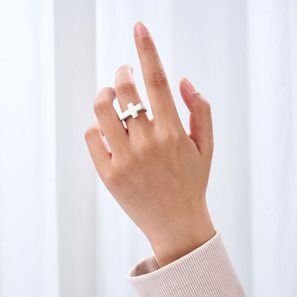 Cross Christian 925 Sterling Silver Ring