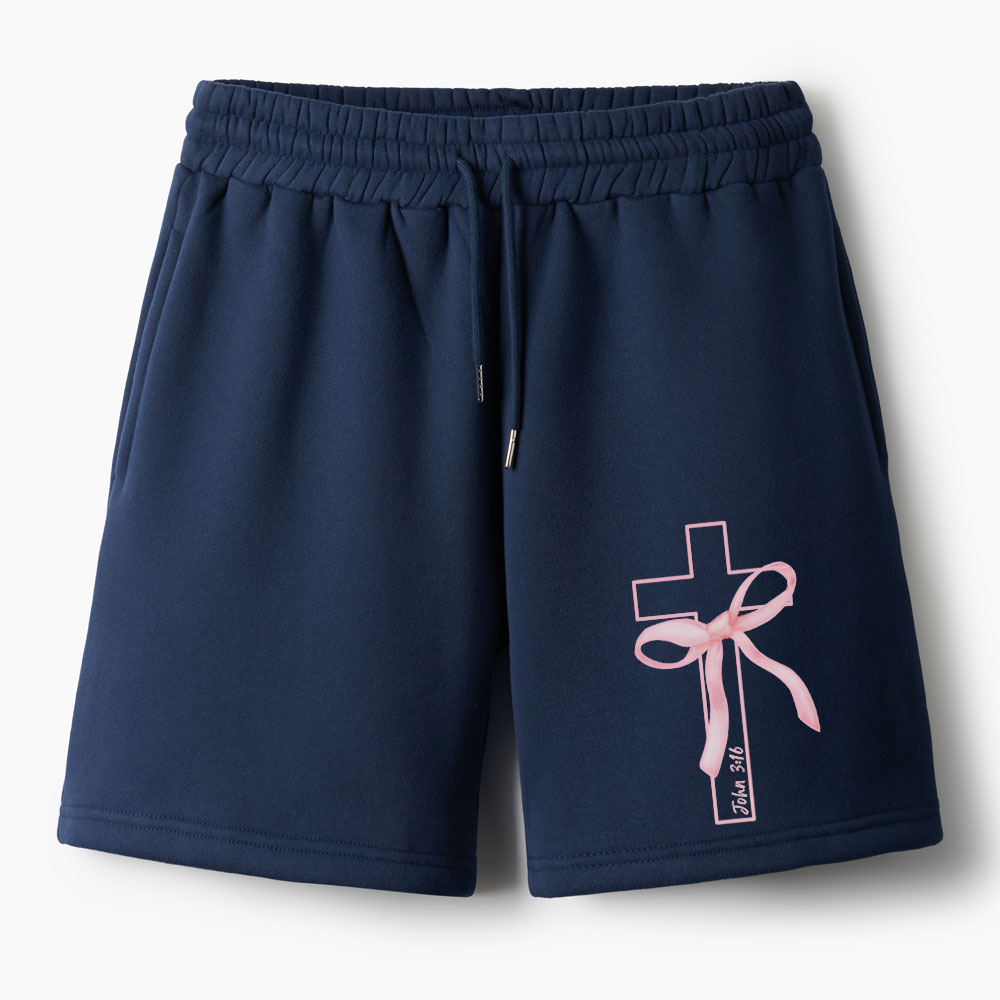 Cross Christian Fleece Shorts