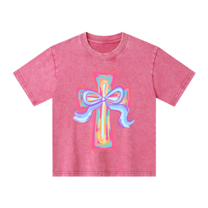Cross Christian Kid Washed T-Shirt