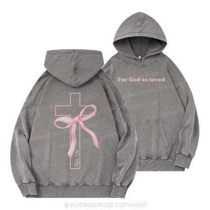 Cross Christian Washed Hoodie