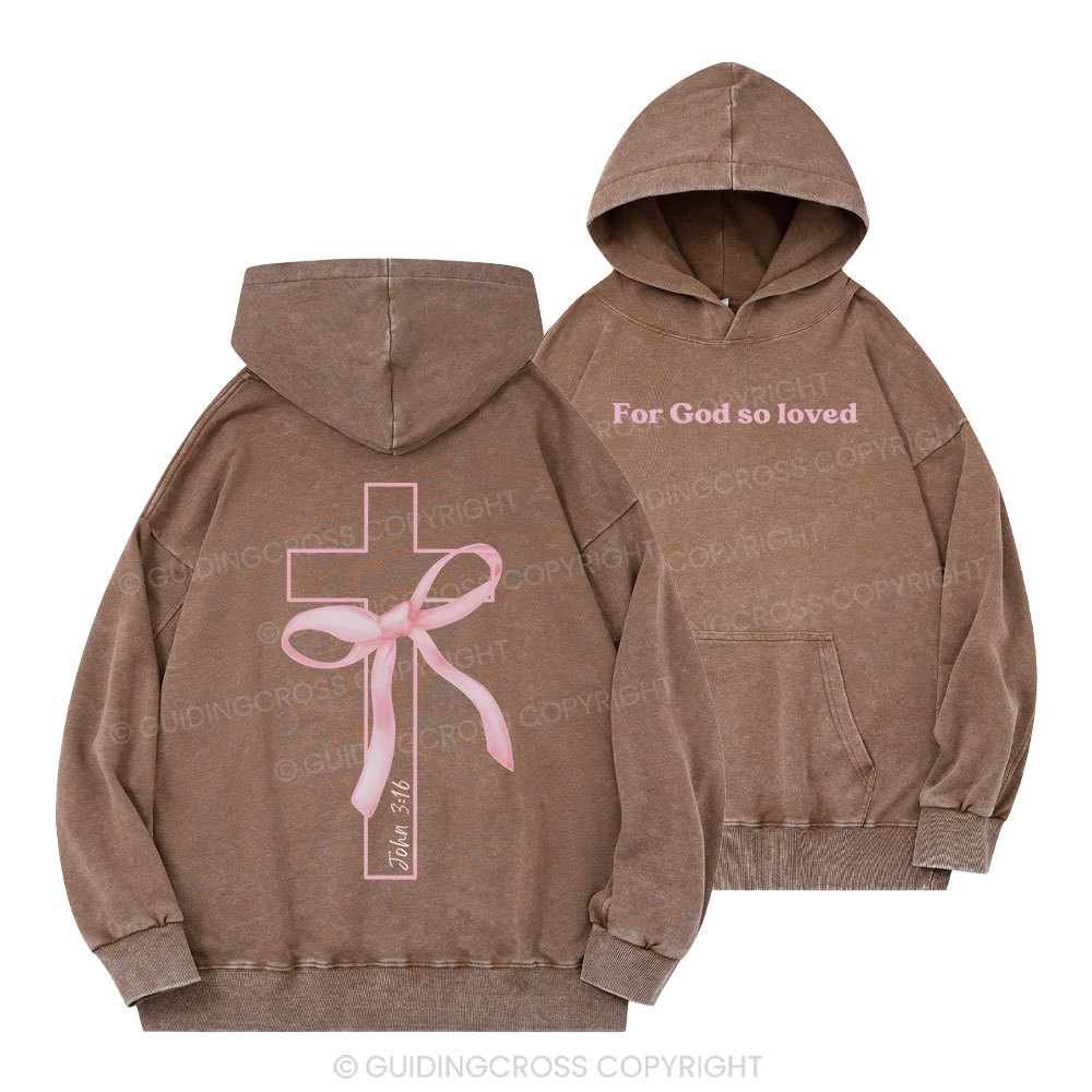 Cross Christian Washed Hoodie