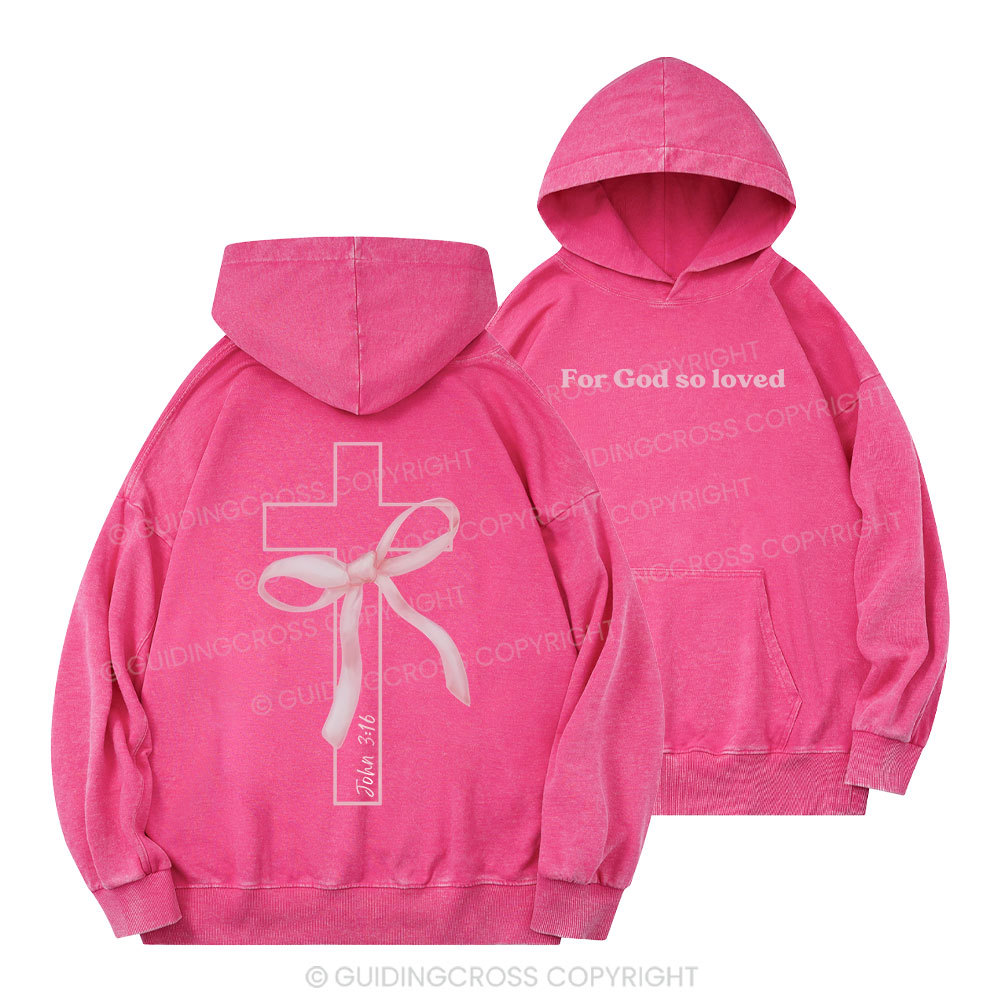 Cross Christian Washed Hoodie