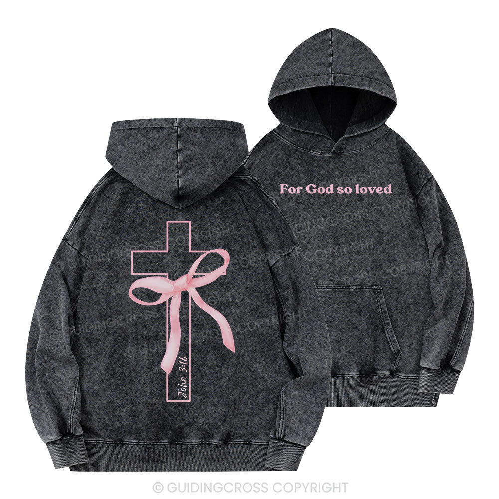 Cross Christian Washed Hoodie