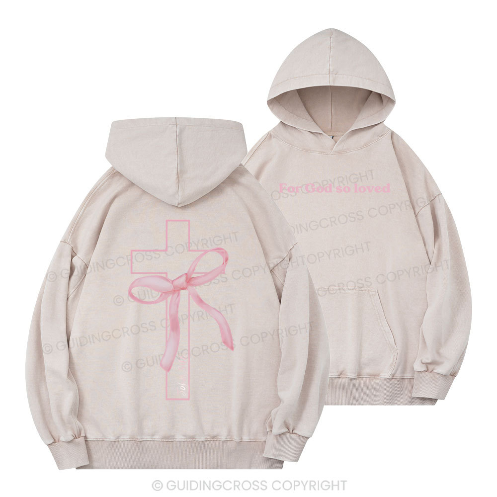 Cross Christian Washed Hoodie
