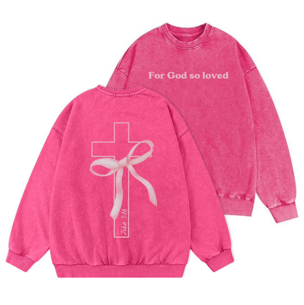 Cross Christian Washed Sweatshirt