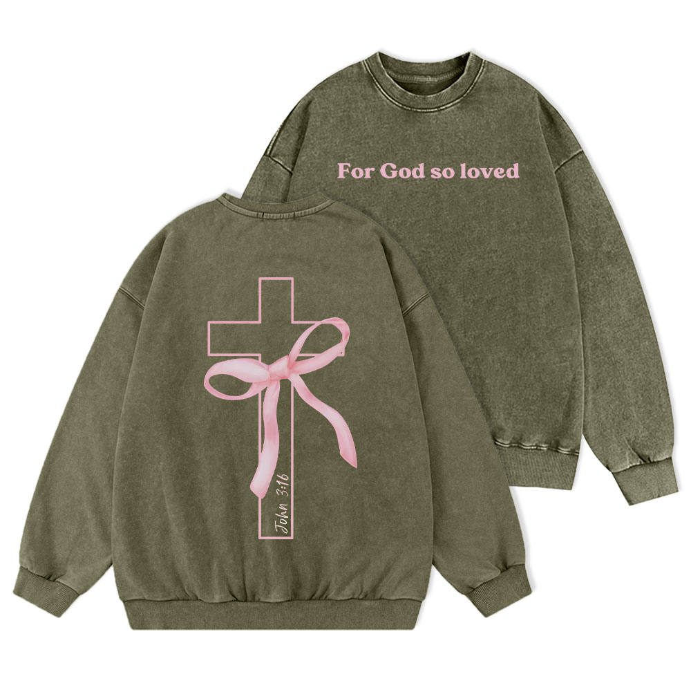 Cross Christian Washed Sweatshirt