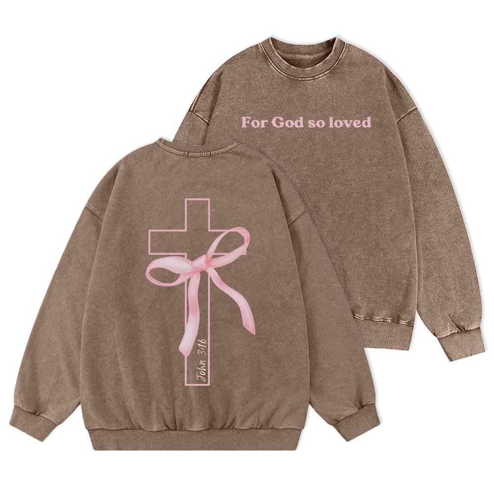 Cross Christian Washed Sweatshirt