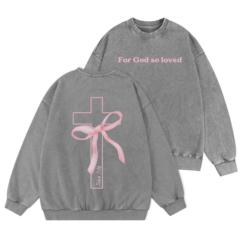 Cross Christian Washed Sweatshirt