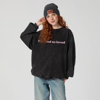 Cross Christian Washed Sweatshirt